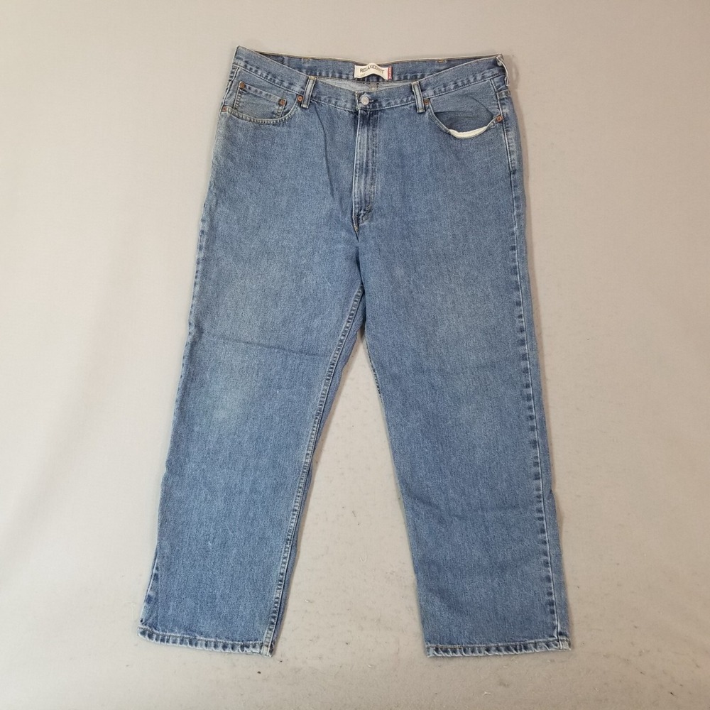 Levi's 550 jeans men's 42 x 30 loose relaxed fit blue denim pants